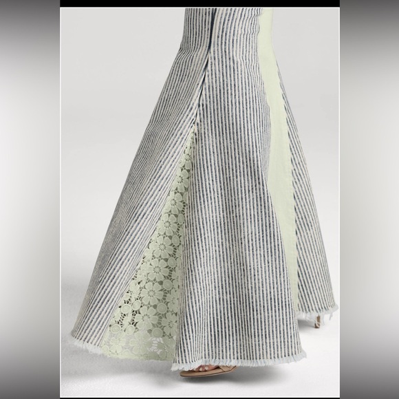 Trendy Flared Pants with Denim Jacket - Picture 4 of 16